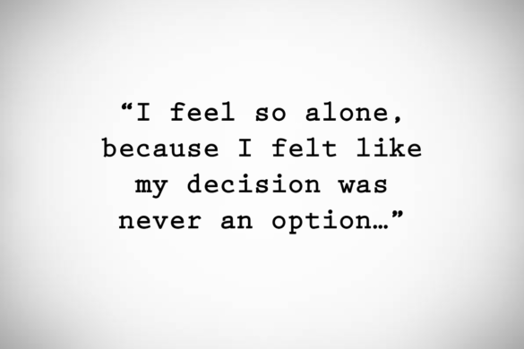 It was never my decision 